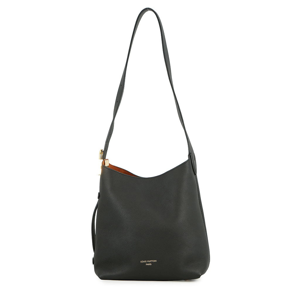 Louis Vuitton Shoulder Bag Calf Leather Low Key Hobo Black